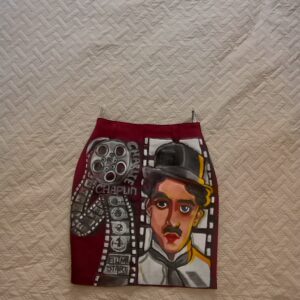 Skirt Denim Faces Burgundy
