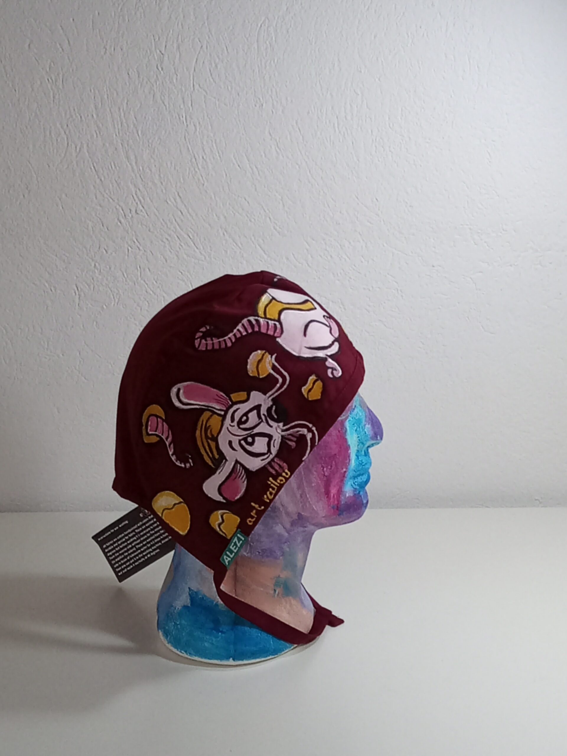 Medical Cap Burgundy Sweet - Image 3
