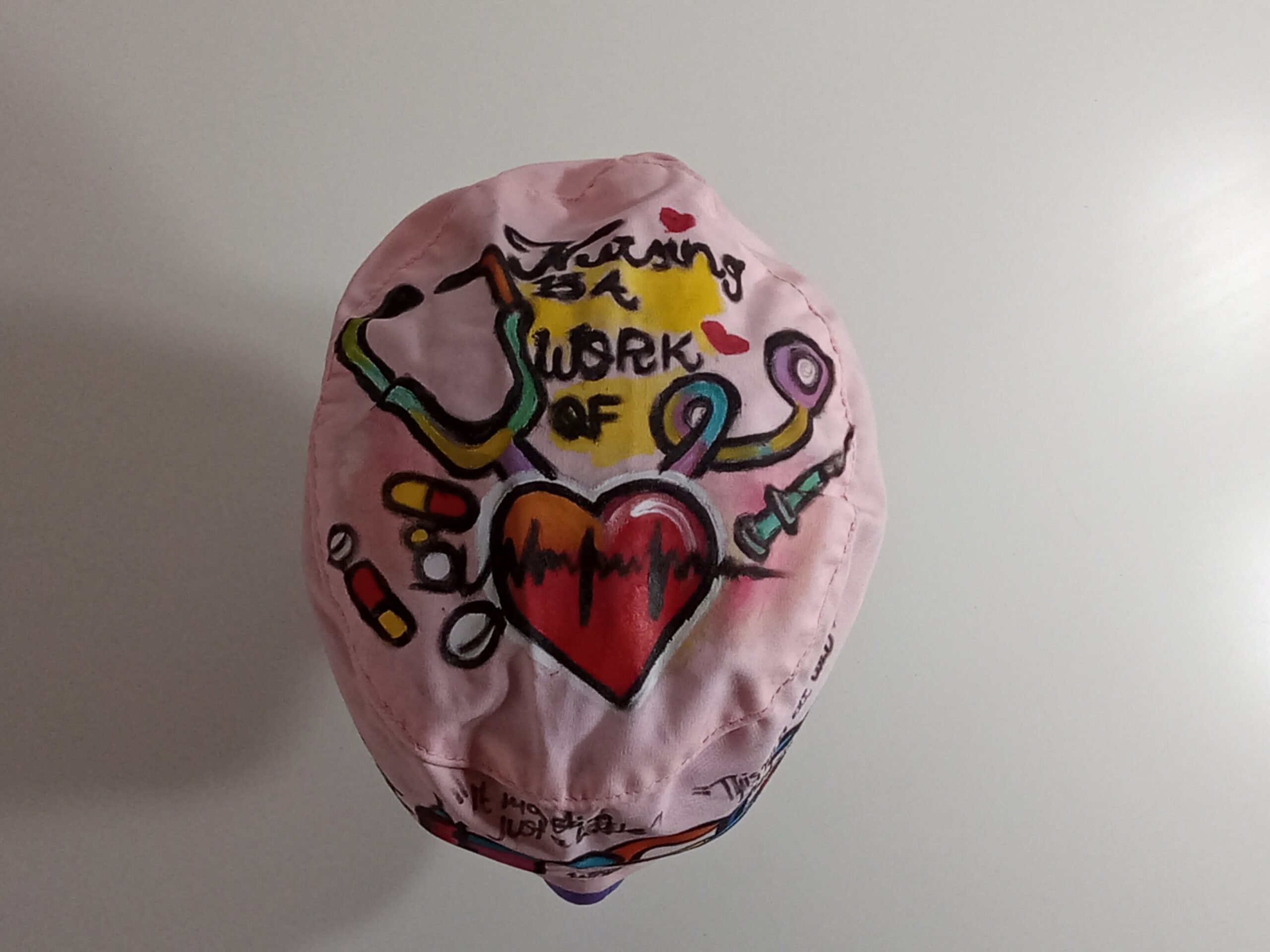 Medical Cap Pink Love - Image 4