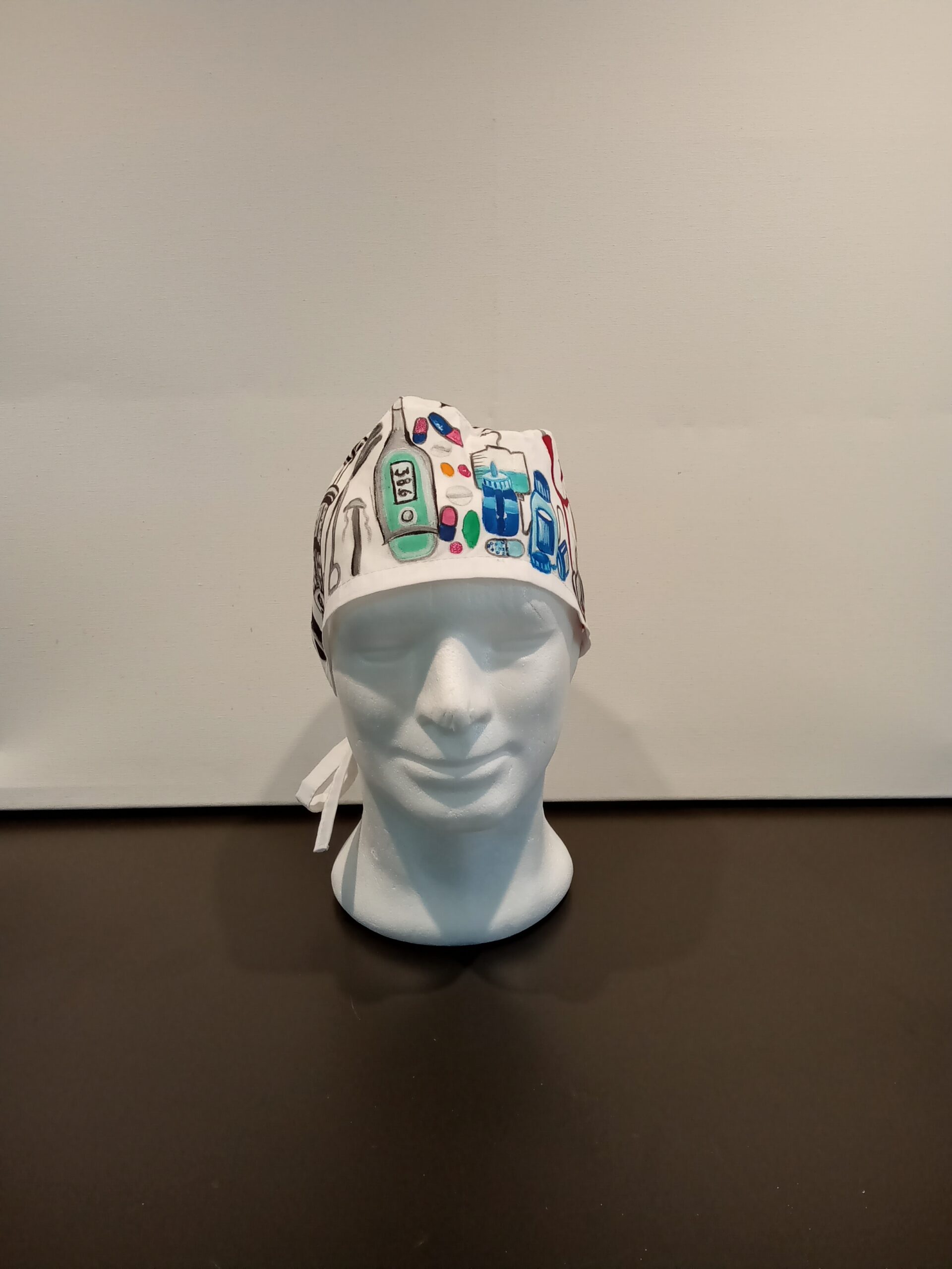 Medical Cap White Comic Care - Image 5