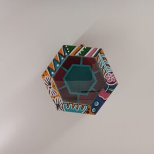 Hexagonal Jewelry Box Turquoise