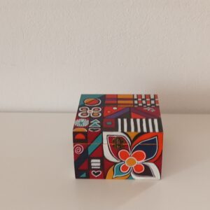 Box Cube Mondrian Flowers