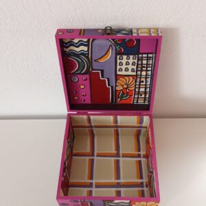Jewelry Box Geometric Hinged