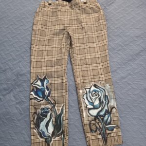 Plaid Pants Blue Faces