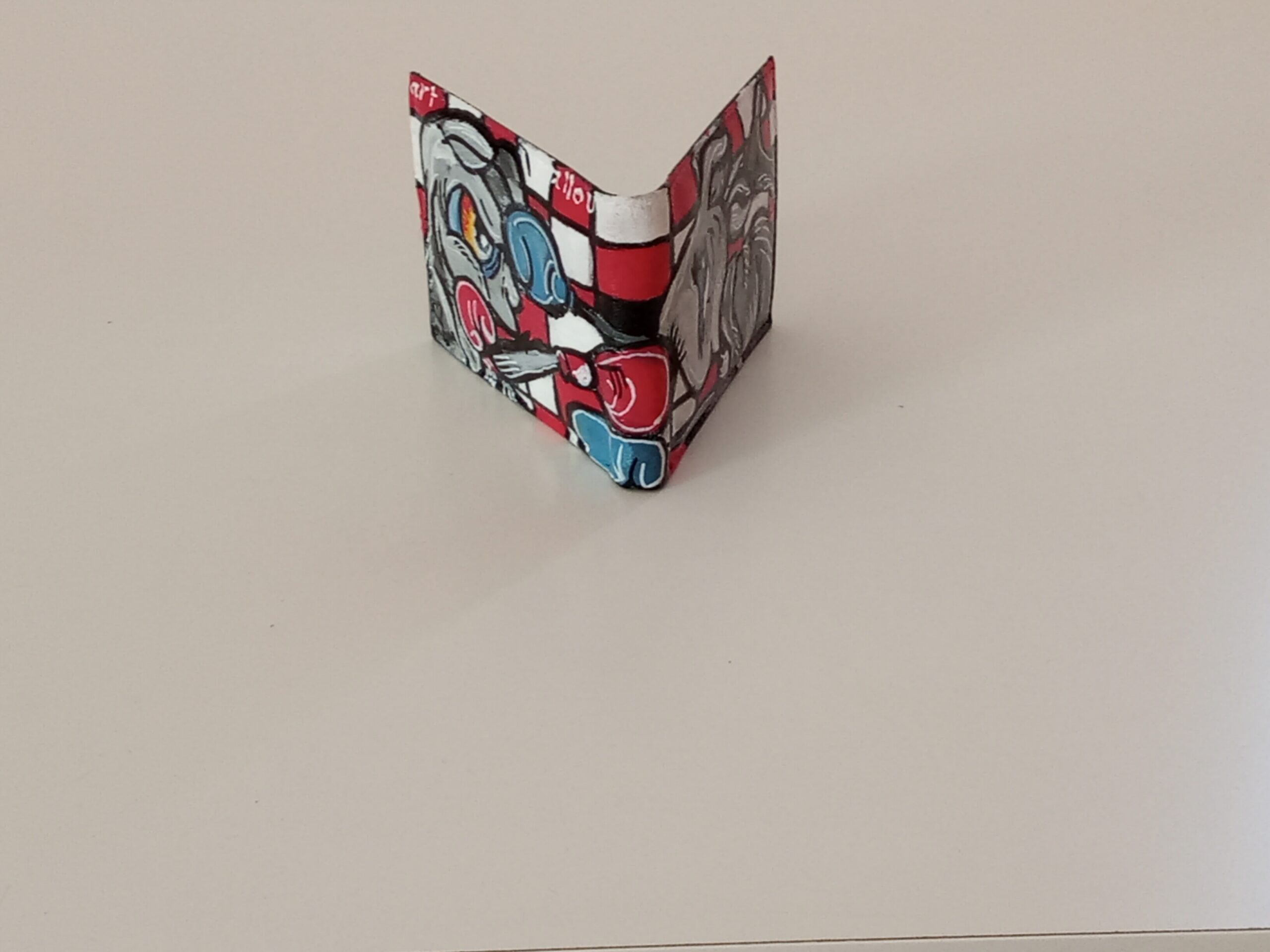 Wallet Red Blue Comic