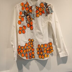 Shirt Orange Pop Sleeves
