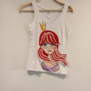 Sleeveless Top Red Hair Girl