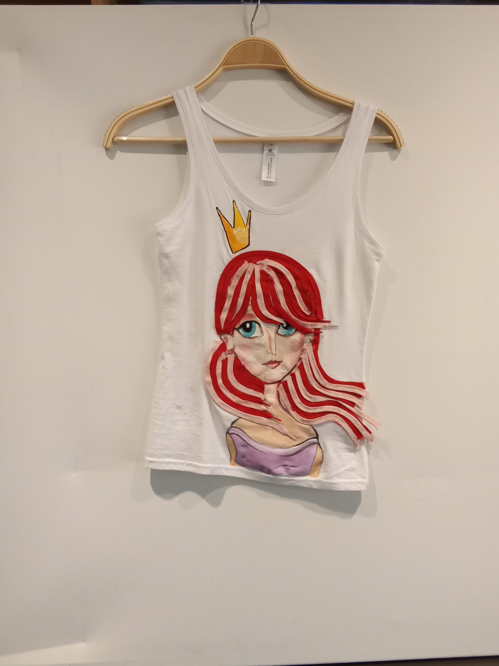 Sleeveless Top Red Hair Girl