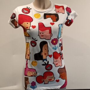 Long T-shirt Hearts & Icons