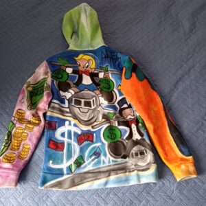 Jacket Hoodie Graffiti Dollar
